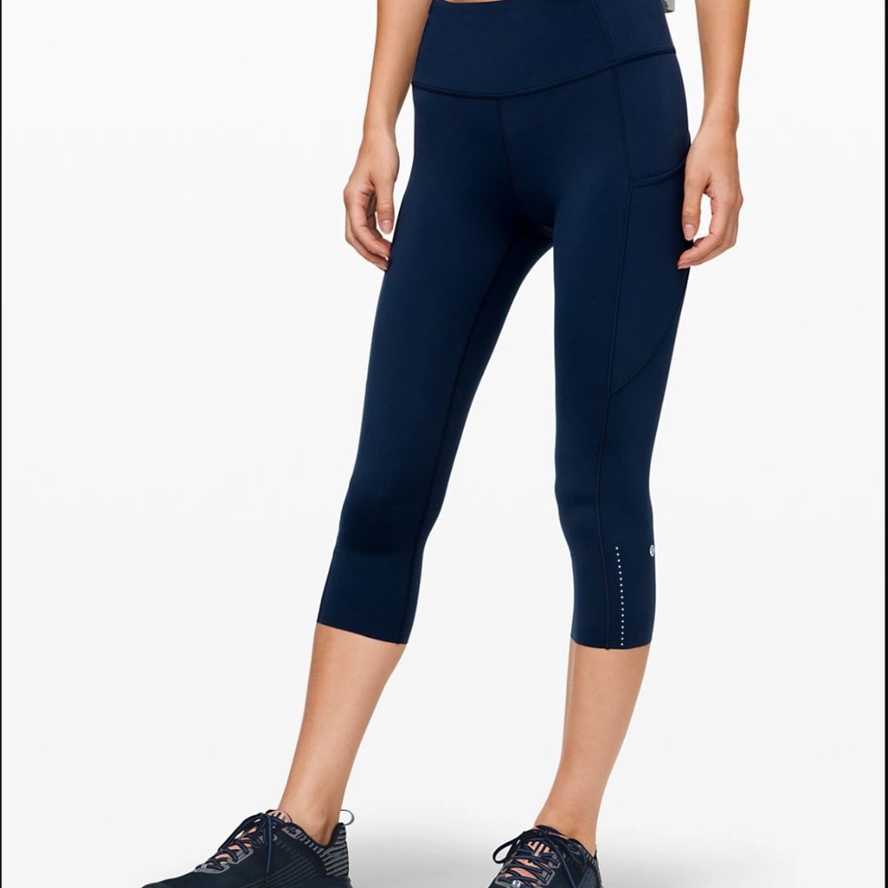 Lululemon Fast and Free High Rise Crop II 19"